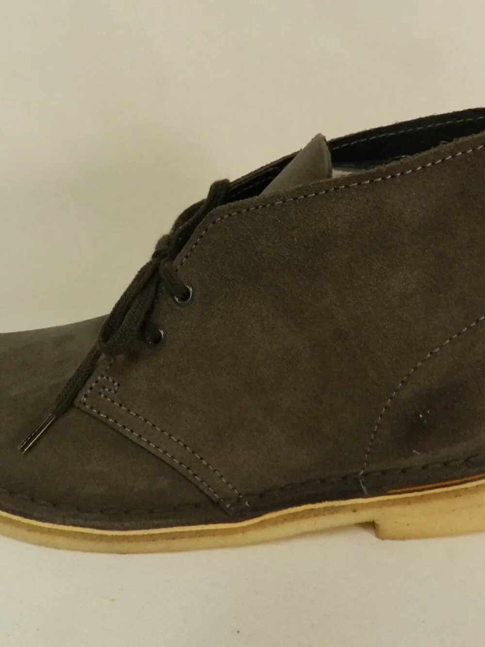 Clarks Suede Desert ankle boots Men lace up slate gray comfort classic Size Sz 7